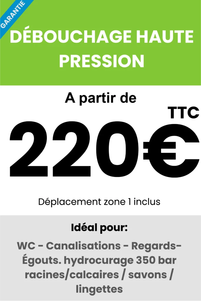 Prix déboucher canalisations