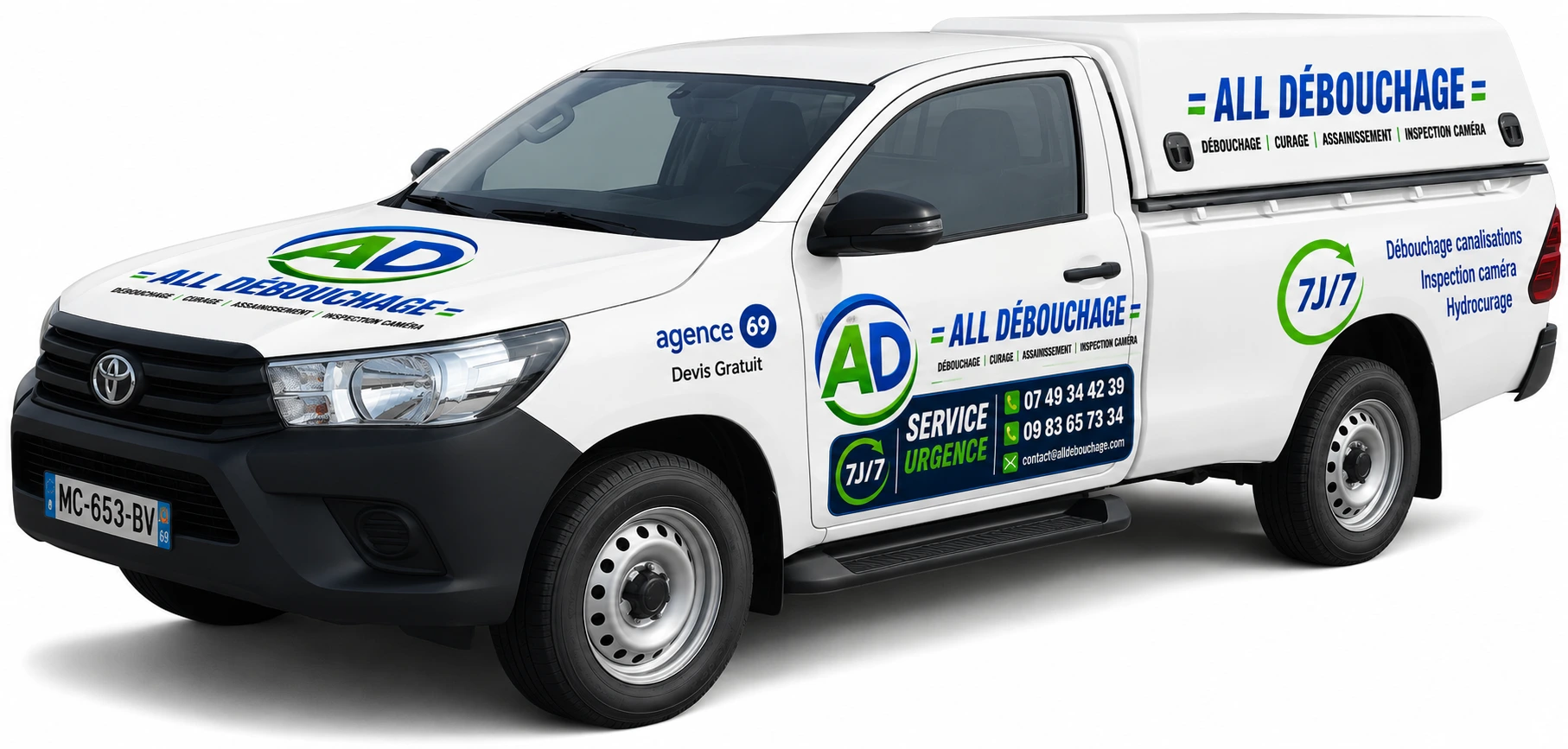 Camion hydrocureur All Débouchage pour débouchage canalisation Rhône-Alpes